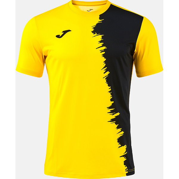 Joma Picasho Maillot Manches Courtes Enfants - Jaune / Noir