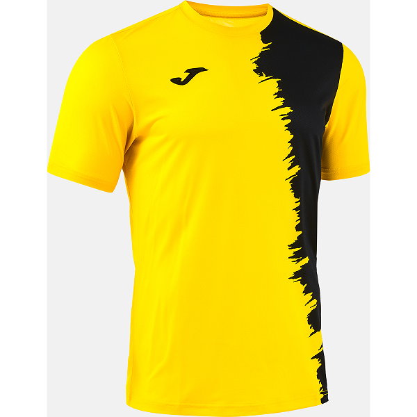 Joma Picasho Maillot Manches Courtes Enfants - Jaune / Noir