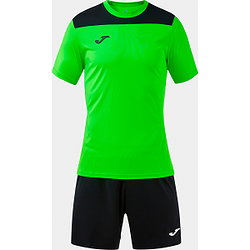 Joma Phoenix III Voetbalset Korte Mouw Heren - Fluo Groen / Zwart