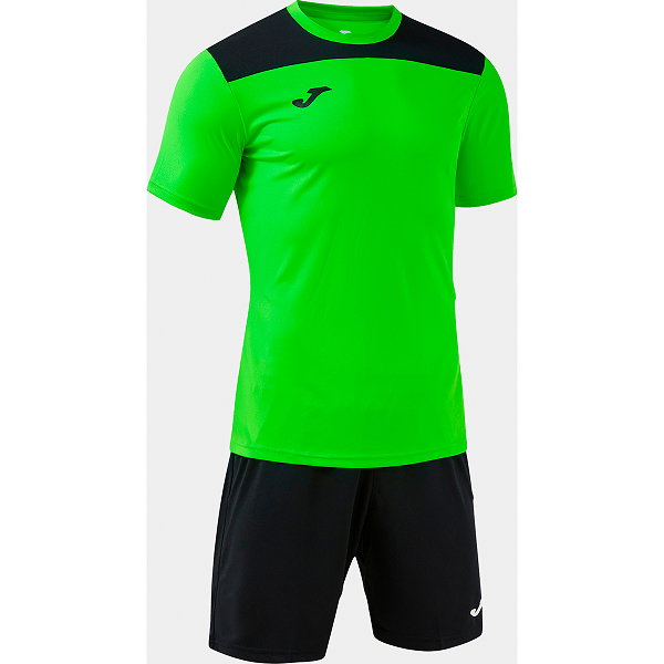 Joma Phoenix III Voetbalset Korte Mouw Heren - Fluo Groen / Zwart