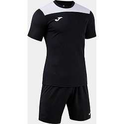 Voorvertoning: Joma Phoenix III Voetbalset Korte Mouw Heren - Zwart / Wit