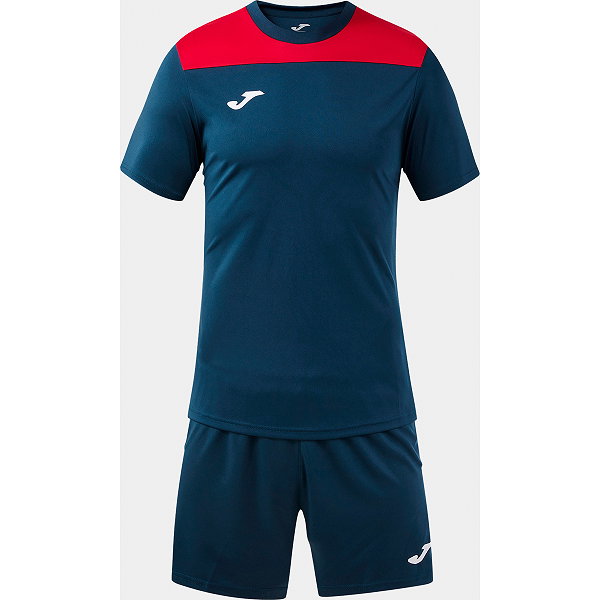 Joma Phoenix III Kurzarm-Fußballset Herren - Marine / Rot