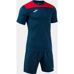 Vorschau: Joma Phoenix III Kurzarm-Fußballset Herren - Marine / Rot