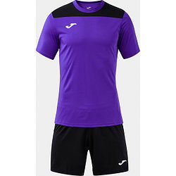 Joma Phoenix III Voetbalset Korte Mouw Heren - Paars / Zwart