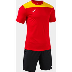 Voorvertoning: Joma Phoenix III Voetbalset Korte Mouw Heren - Rood / Geel