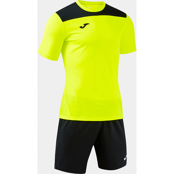 Joma Phoenix III Ensemble De Foot À Manches Courtes Enfants - Jaune Fluo / Noir