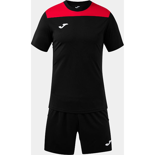 Joma Phoenix III Ensemble De Foot À Manches Courtes Enfants - Noir / Rouge