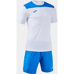 Présentation: Joma Phoenix III Ensemble De Foot À Manches Courtes Enfants - Blanc / Royal