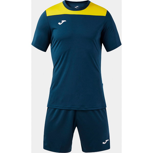 Joma Phoenix III Ensemble De Foot À Manches Courtes Enfants - Marine / Jaune