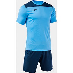 Présentation: Joma Phoenix III Ensemble De Foot À Manches Courtes Enfants - Bleu Ciel / Marine