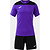 Joma Phoenix III Ensemble De Foot À Manches Courtes Enfants - Mauve / Noir
