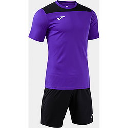 Présentation: Joma Phoenix III Ensemble De Foot À Manches Courtes Enfants - Mauve / Noir