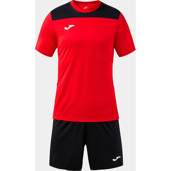 Joma Phoenix III Ensemble De Foot À Manches Courtes Enfants - Rouge / Noir