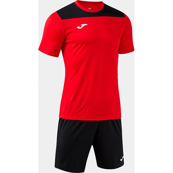 Joma Phoenix III Ensemble De Foot À Manches Courtes Enfants - Rouge / Noir