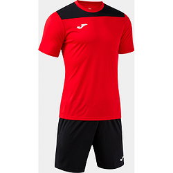 Présentation: Joma Phoenix III Ensemble De Foot À Manches Courtes Enfants - Rouge / Noir