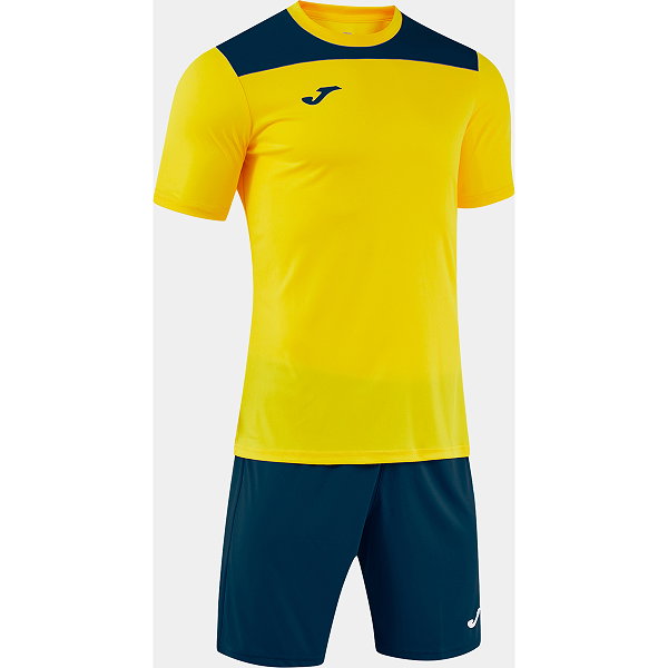 Joma Phoenix III Ensemble De Foot À Manches Courtes Enfants - Jaune / Marine