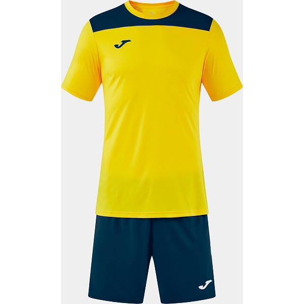Joma Phoenix III Ensemble De Foot À Manches Courtes Enfants - Jaune / Marine