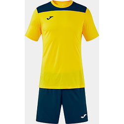 Présentation: Joma Phoenix III Ensemble De Foot À Manches Courtes Enfants - Jaune / Marine