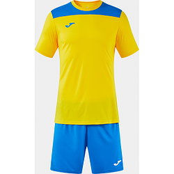 Voorvertoning: Joma Phoenix III Voetbalset Korte Mouw Kinderen - Geel / Royal