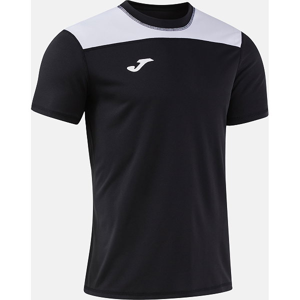 Joma Phoenix III Shirt Korte Mouw Heren - Zwart / Wit