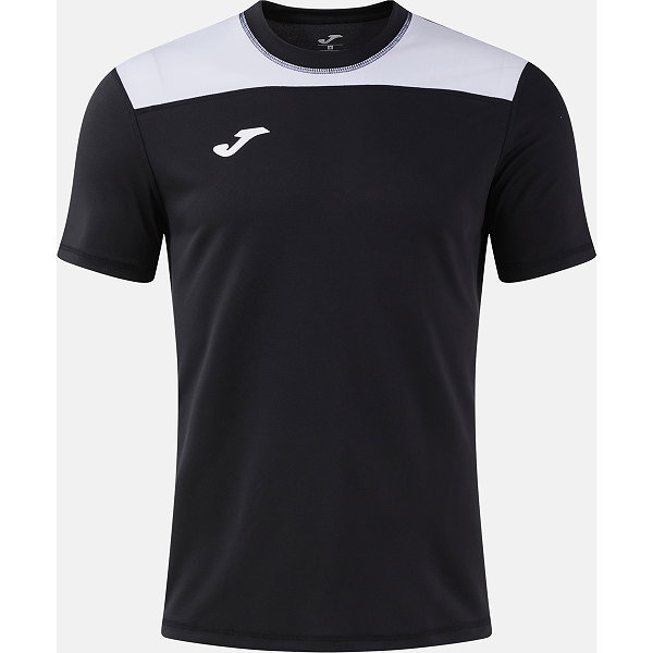 Joma Phoenix III Shirt Korte Mouw Heren - Zwart / Wit