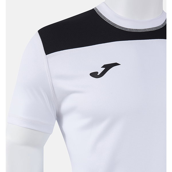 Joma Phoenix III Shirt Korte Mouw Heren - Wit / Zwart