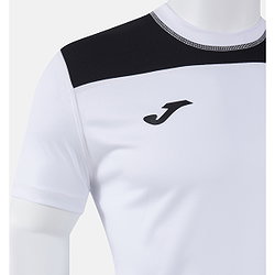 Voorvertoning: Joma Phoenix III Shirt Korte Mouw Heren - Wit / Zwart