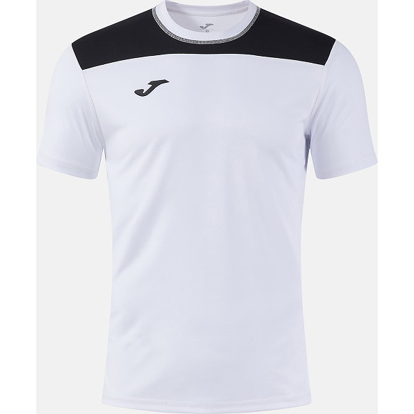 Joma Phoenix III Shirt Korte Mouw Heren - Wit / Zwart