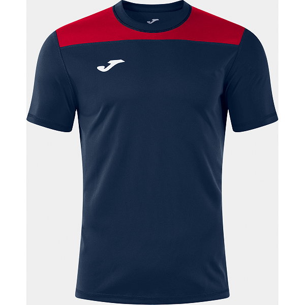 Joma Phoenix III Maillot Manches Courtes Hommes - Marine / Rouge
