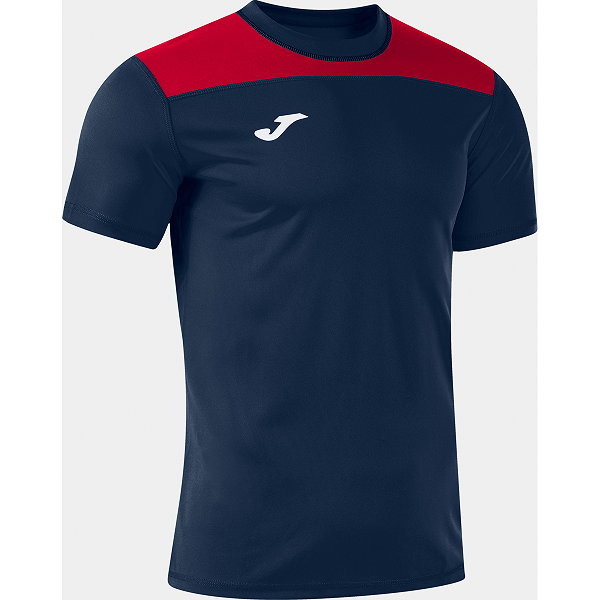 Joma Phoenix III Maillot Manches Courtes Hommes - Marine / Rouge