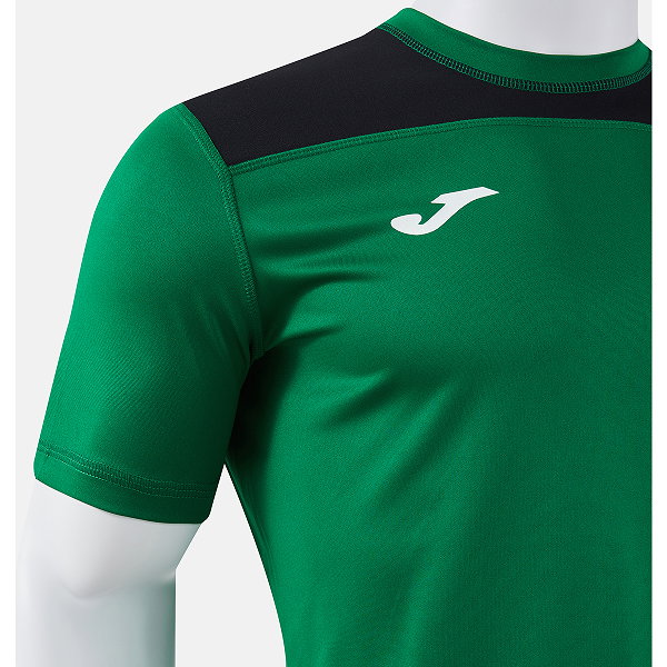 Joma Phoenix III Shirt Korte Mouw Heren - Groen / Zwart