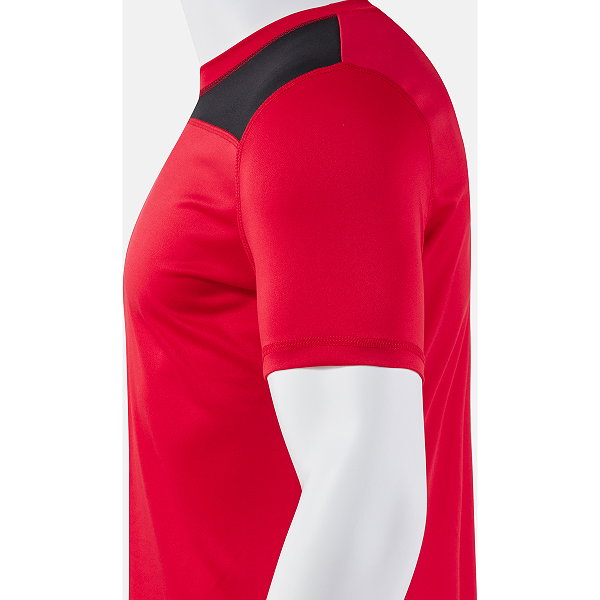 Joma Phoenix III Shirt Korte Mouw Heren - Rood / Zwart