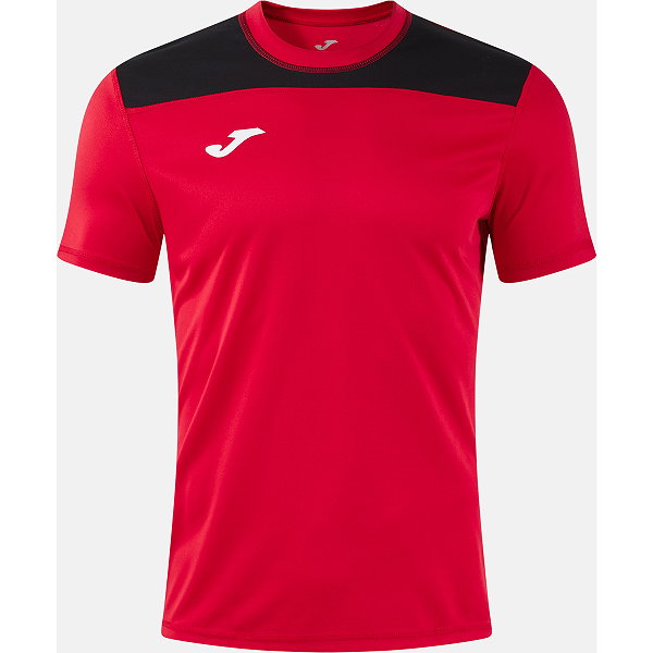 Joma Phoenix III Shirt Korte Mouw Heren - Rood / Zwart