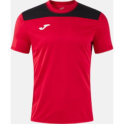 Voorvertoning: Joma Phoenix III Shirt Korte Mouw Heren - Rood / Zwart
