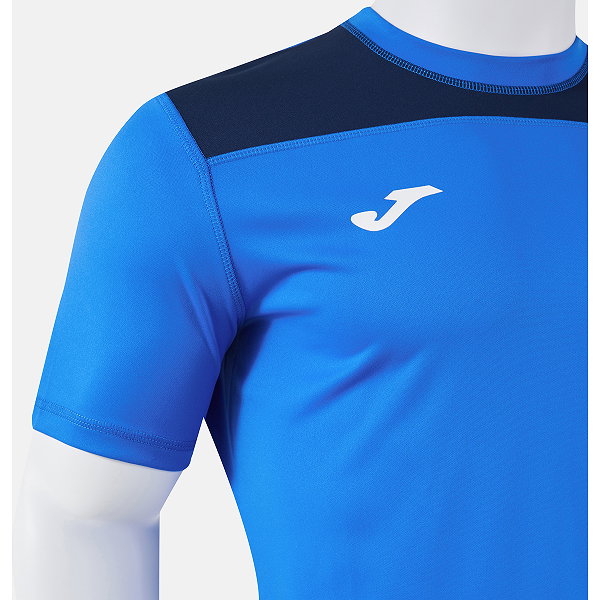 Joma Phoenix III Maillot Manches Courtes Hommes - Royal / Marine / Blanc