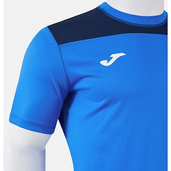 Présentation: Joma Phoenix III Maillot Manches Courtes Hommes - Royal / Marine / Blanc
