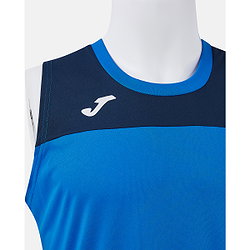 Voorvertoning: Joma Phoenix III Basketbalshirt Kinderen - Royal / Marine / Wit