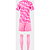 Joma Area Ensemble De Foot À Manches Courtes Hommes - Rose Fluo / Raspberry