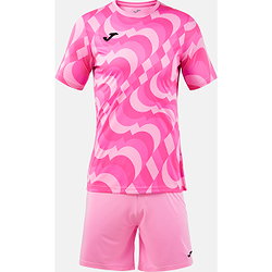 Présentation: Joma Area Ensemble De Foot À Manches Courtes Hommes - Rose Fluo / Raspberry