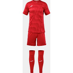 Joma Area Ensemble De Foot À Manches Courtes Hommes - Rouge