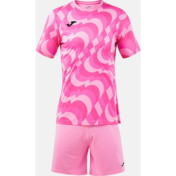 Joma Area Ensemble De Foot À Manches Courtes Enfants - Rose Fluo / Raspberry