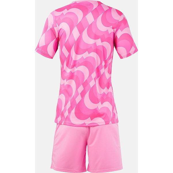 Joma Area Ensemble De Foot À Manches Courtes Enfants - Rose Fluo / Raspberry
