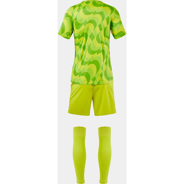 Joma Area Voetbalset Korte Mouw Kinderen - Fluo Groen
