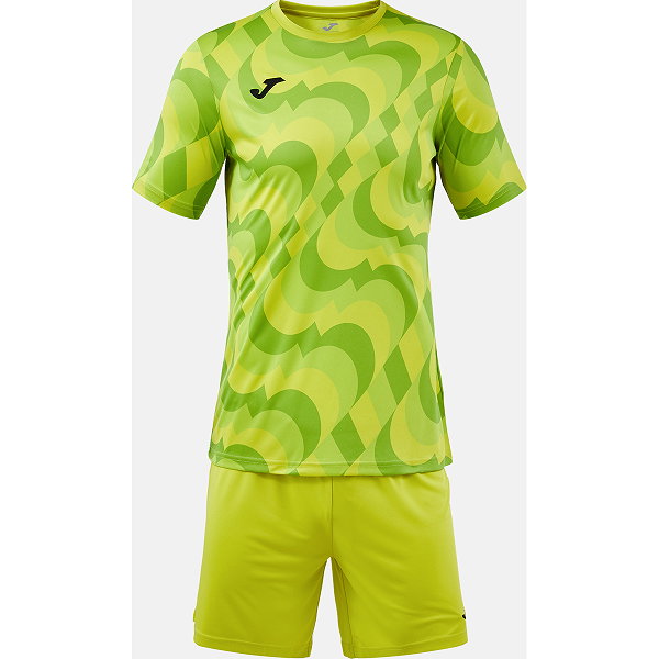 Joma Area Voetbalset Korte Mouw Kinderen - Fluo Groen