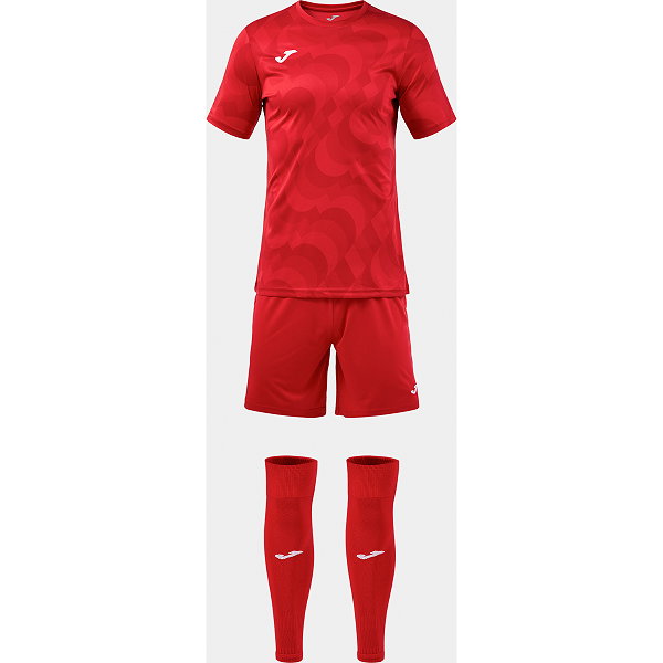 Joma Area Ensemble De Foot À Manches Courtes Enfants - Rouge