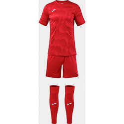 Joma Area Ensemble De Foot À Manches Courtes Enfants - Rouge