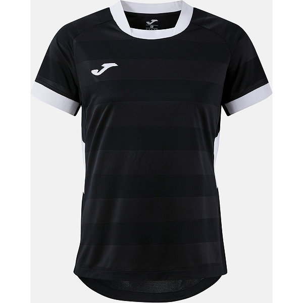Joma Toletum VII Maillot Manches Courtes Femmes - Noir / Blanc