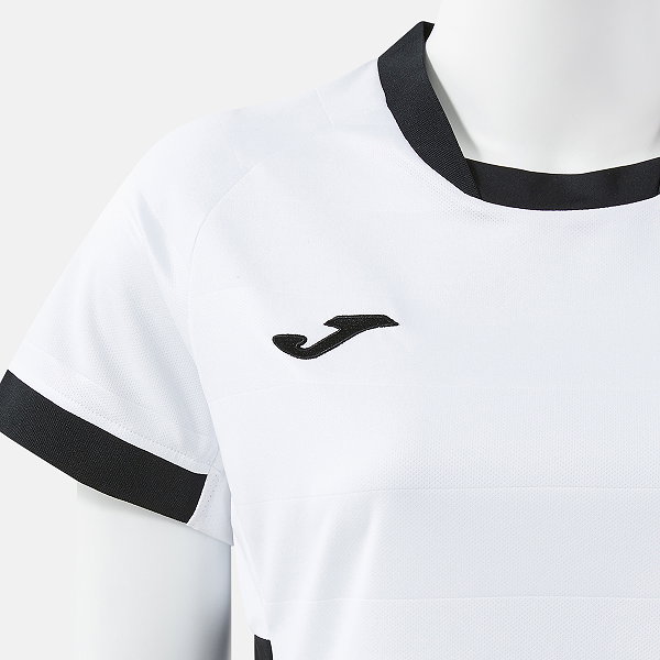 Joma Toletum VII Maillot Manches Courtes Femmes - Blanc / Noir