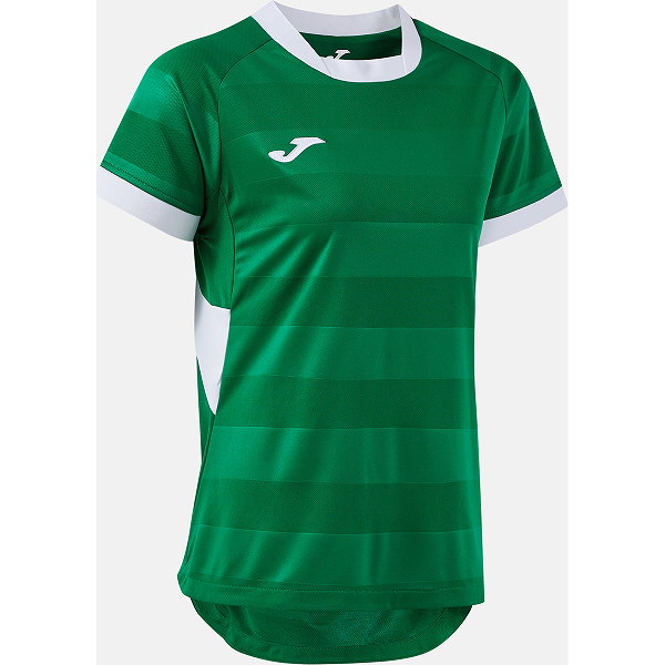 Joma Toletum VII Maillot Manches Courtes Femmes - Vert / Blanc