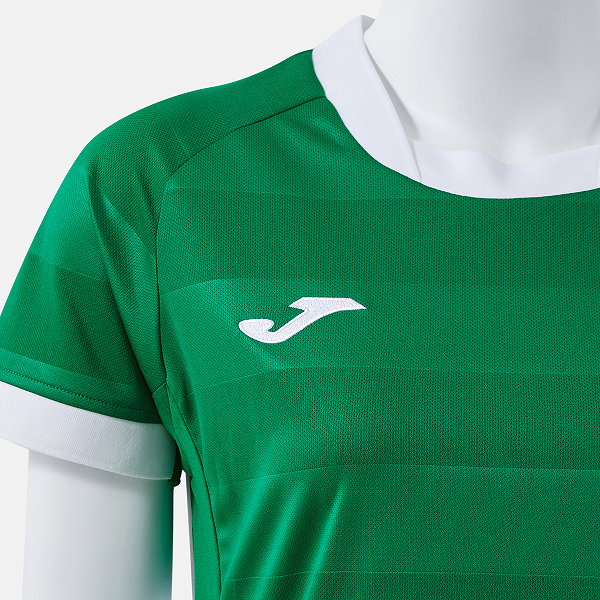 Joma Toletum VII Maillot Manches Courtes Femmes - Vert / Blanc
